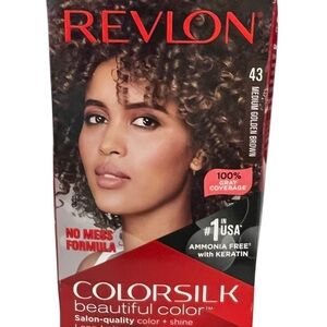 Revlon Colorsilk Beautiful Color 43-Medium Golden Brown Permanent Hair Color NEW